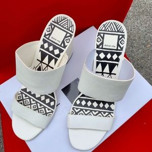 Beautiful Bold Block Heel Sandals - Brand New in Box